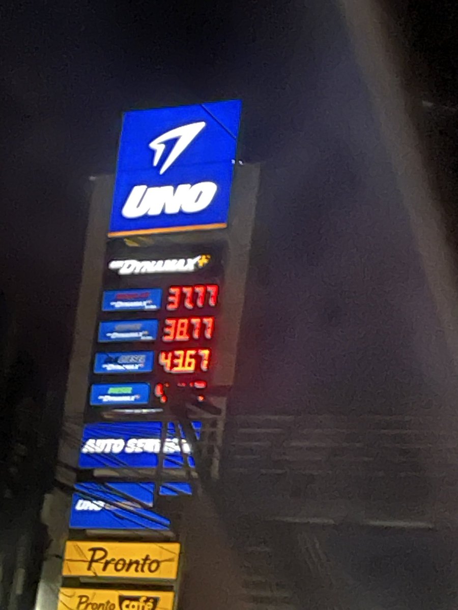 krchapina's tweet photo. Valga la publicidad la #gasolina  en #GasolineraUno esta más barata que otros lugares. https://t.co/tU2nM3qPPC