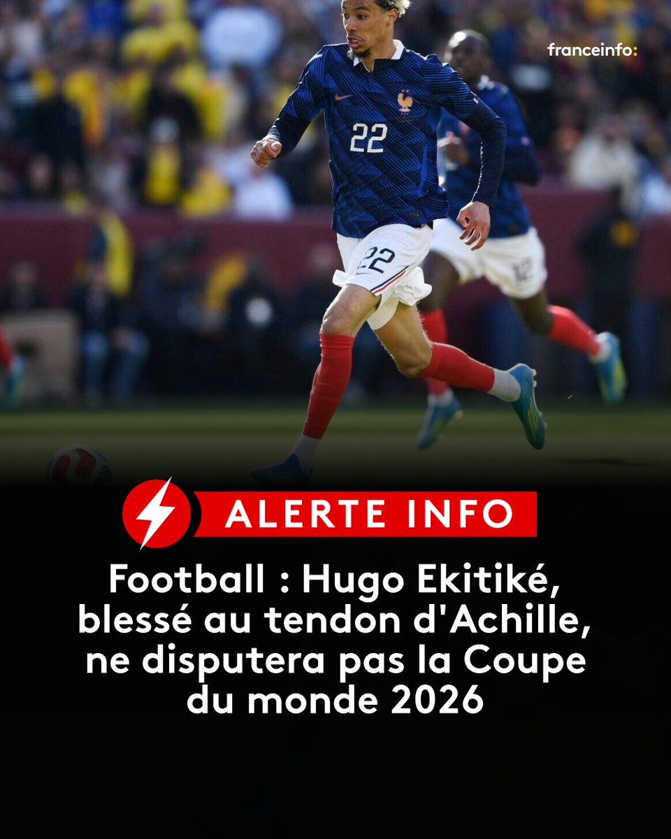 franceinfo's tweet image. ⚽ ALERTE INFO - Le joueur a été blessé mardi soir pendant le quart de finale retour de Ligue des champions face au Paris Saint-Germain.
➡️ l.franceinfo.fr/TBu