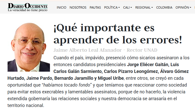 Aprender de los errores es clave para no repetir la historia. Hemos sido un país resiliente, pero sin memoria, voluntad, ni políticas reales. La violencia vuelve. 

¿Qué hacer? Analizar, corregir y cambiar

Mi columna en <a href="/Diarioccidente/">Diario Occidente</a> 

occidente.co/opinion/column…