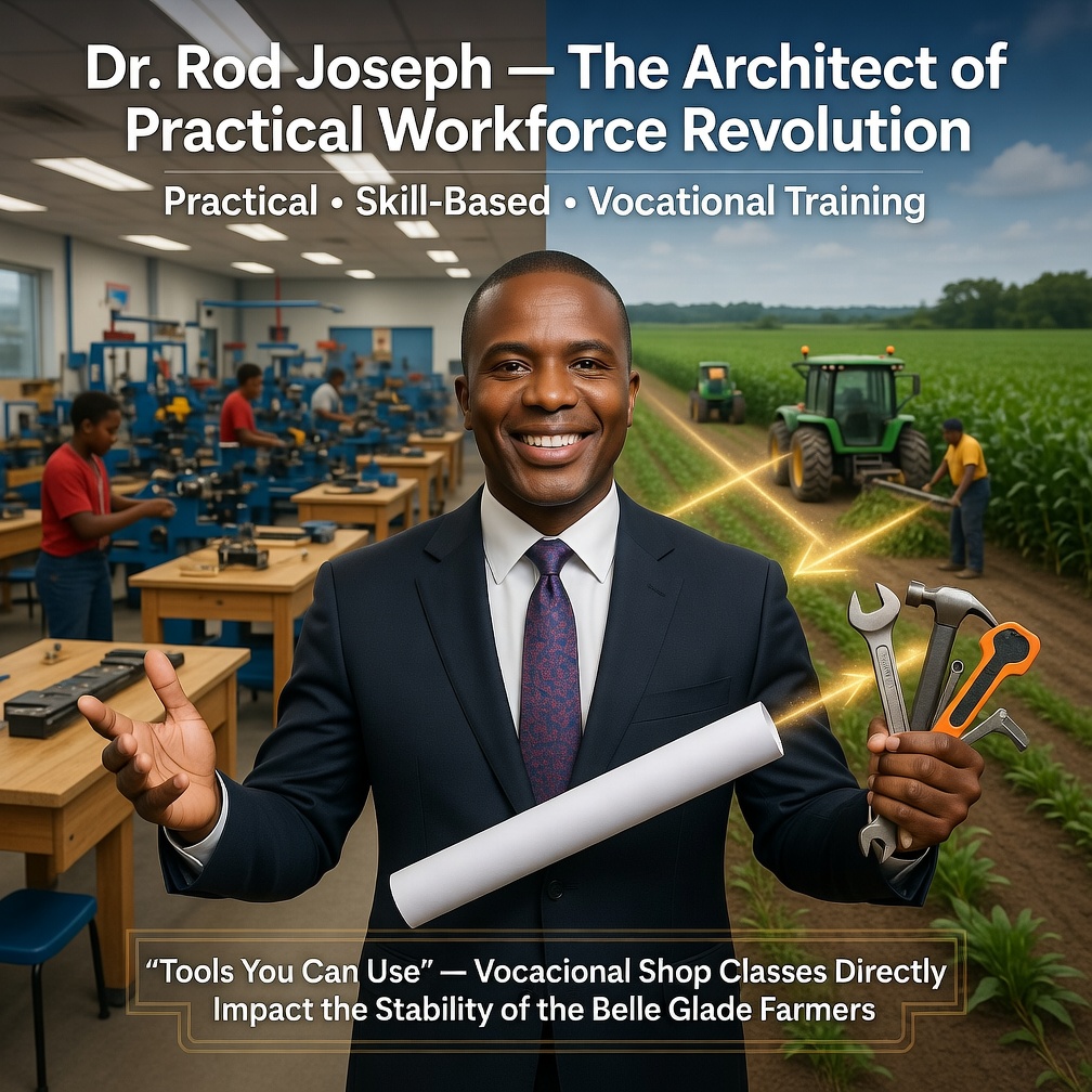 RodJoseph20thFD's tweet photo. Establishing strong partnerships between schools, families, and local businesses can create a supportive learning environment and provide students with Tools they can Use to strengthen District 20 Workforce and support our Farmers in Belle Glade. https://t.co/v1Nz4aZhUN