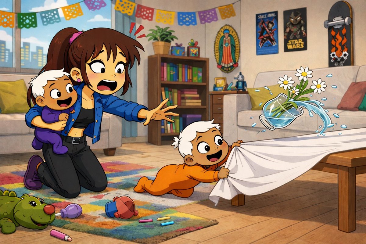 Sid experimentando de primera mano los genes Loud. Y eso que aún no aprender a caminar.

#TLH #TheLoudHouse #Loud #OC #SidChang #Sid #Ronniecoln