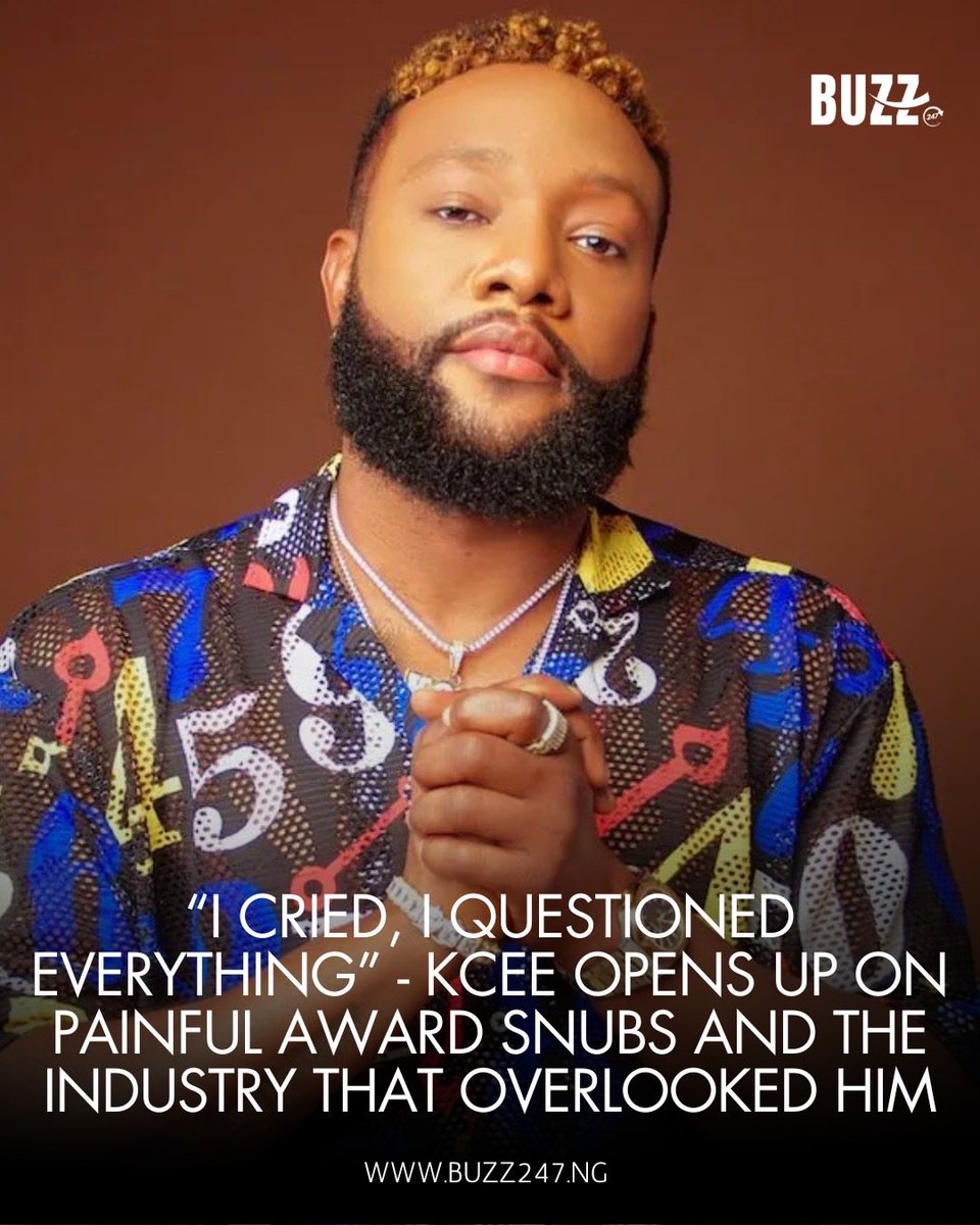 Kcee reveals how repeated award snubs left him in tears, opening up about feeling overlooked by the music industry and how he redefined success beyond awards.

Read Here: buzz247.ng/i-cried-i-ques…