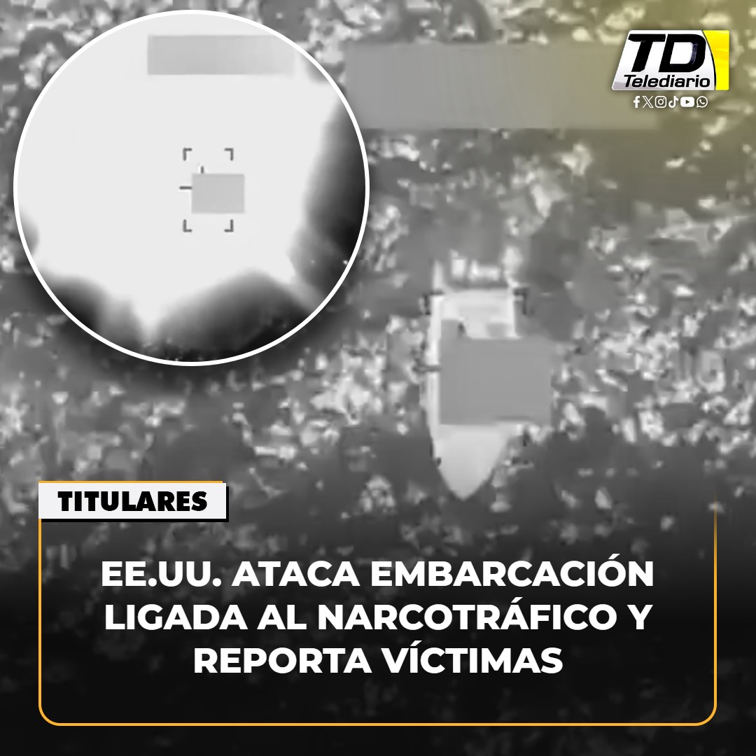 TelediarioGT's tweet image. Golpe al narco: EE.UU. destruye lancha en el #Pacífico con saldo #mortal 💥➡ bit.ly/41w2uvl