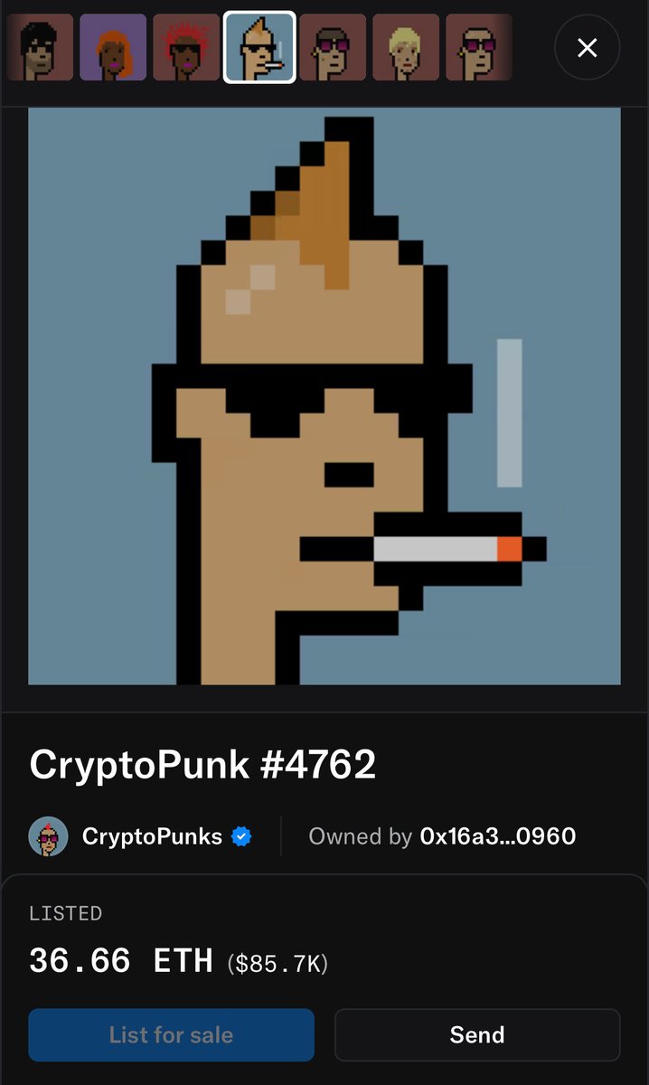 TheBlasterX420's tweet image. Should i buy this one ? 🙃

#CryptoPunks #NFTs