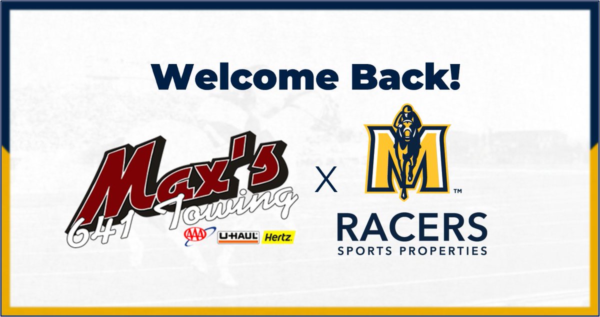 RacersSportsPro's tweet photo. We are excited to welcome back Max's 641 Towing &amp; Service as a partner for the upcoming season. Be sure to call them for any towing services or U-Haul needs. #GoRacers🏇 https://t.co/BlWmKQpJxb
