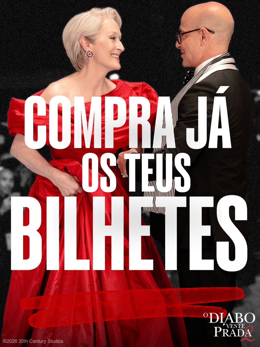 20thCenturyPT's tweet photo. Queremos ser como a Miranda e o Nigel. Já estão à venda os bilhetes para "O Diabo Veste Prada 2”. Estreia a 29 de abril, só nos cinemas. https://t.co/bUHvjmN9CM