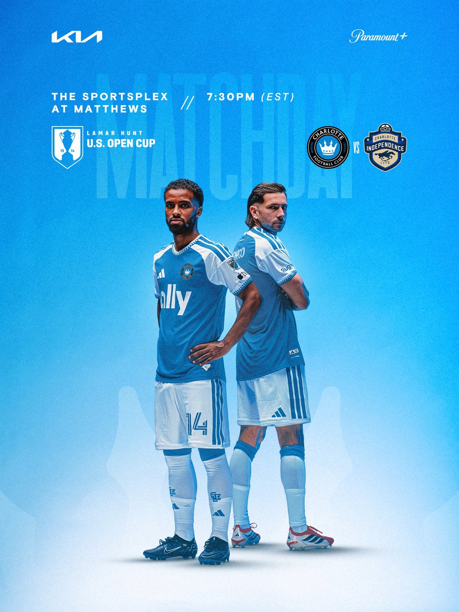 Tonight, our journey for the Cup begins. It's MATCHDAY! 👑

🏆: <a href="/opencup/">U.S. Open Cup</a> Round of 32
🆚: Charlotte Independence
📍: The Sportsplex at Matthews
🕢: 7:30 PM ET
📺: Paramount+