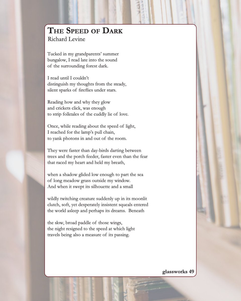 rowanglassworks's tweet image. Read more about what our past contributors have to say about Glassworks in the upcoming weeks! And read Richard's poem"The Speed of Dark" in our Fall 2019 Issue! ✏️

#Writing #LitMag #Poetry #Fiction