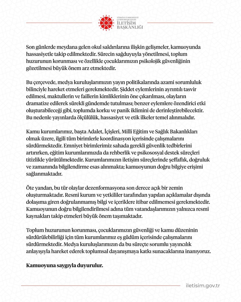 T.C. İletişim Başkanlığı tweet media