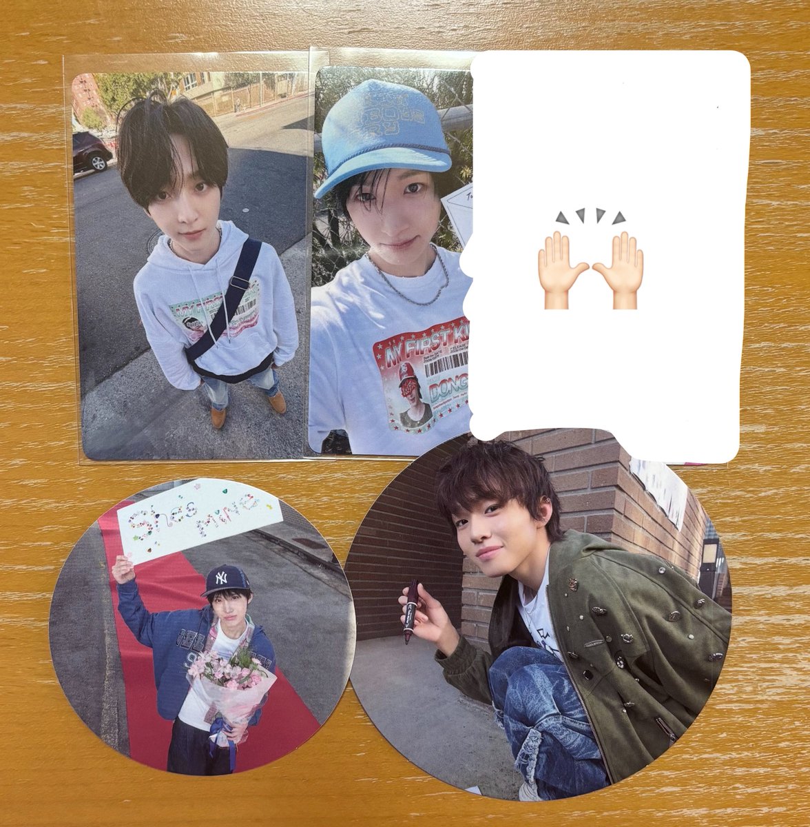 ___minl2's tweet photo. KickFlip キプリ 交換 My First Kick トレカ 特典 封入 タワレコ渋谷 過去

譲　1枚目、2枚目過去物
　　アマル ドンファ ジュワン ミンジェ ケイジュ ドンヒョン

求　ゲフン

基本同種を求めておりますが、所持済みもあるのでお写真のご提示をお願いいたします。

郵送交換📮 https://t.co/Qq7KBxCc3B
