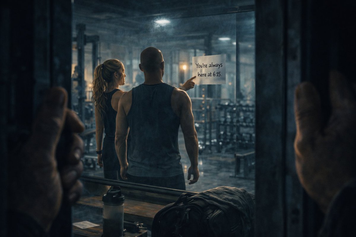 Cheaterie1's tweet photo. Wednesday Fitness Case File: The Letters — Week 3

“You’re always here at 6:15.”

That's when she realized the sabotage wasn’t the scary part: https://t.co/lQXgMT3b6e https://t.co/stUiwHxyCP