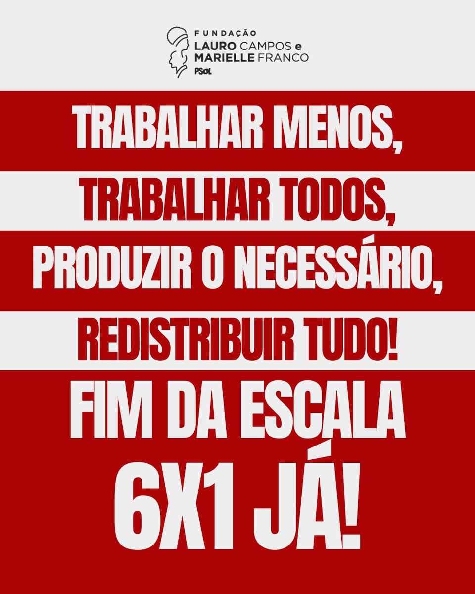 Escala 6x1 é desumano!

A burguesia tem se mobilizado para tentar barrar o fim da escala 6x1. Fortalecem o lobby no Congresso e divulgam na grande mídia estudos enviesados sobre os supostos impactos da mudança, sempre ignorando a vida dos trabalhadores.