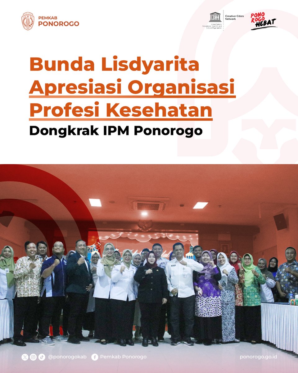 PonorogoKab's tweet image. “Tanpa peran tenaga kesehatan, persoalan-persoalan penyakit tidak akan bisa terselesaikan,” kata Bunda Lis.

Selengkapnya: ponorogo.go.id/2026/04/15/bun…

#ponorogoHEBAT #ponorogokab #kesehatan #nakes #halalbihalal