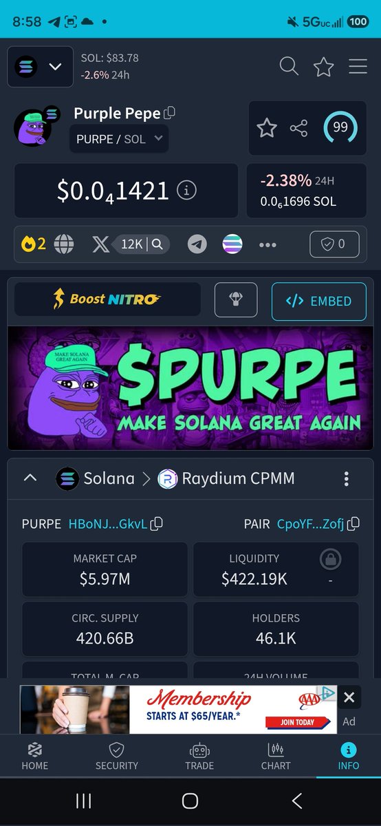 CryptosRichboy's tweet image. $Purpe trending #2! 🚀 The liquidity will trickle down and $Purpe will 🌔 !
HBoNJ5v8g71s2boRivrHnfSB5MVPLDHHyVjruPfhGkvL
@purplepepes0l @MEXC @Alpha_MEXC