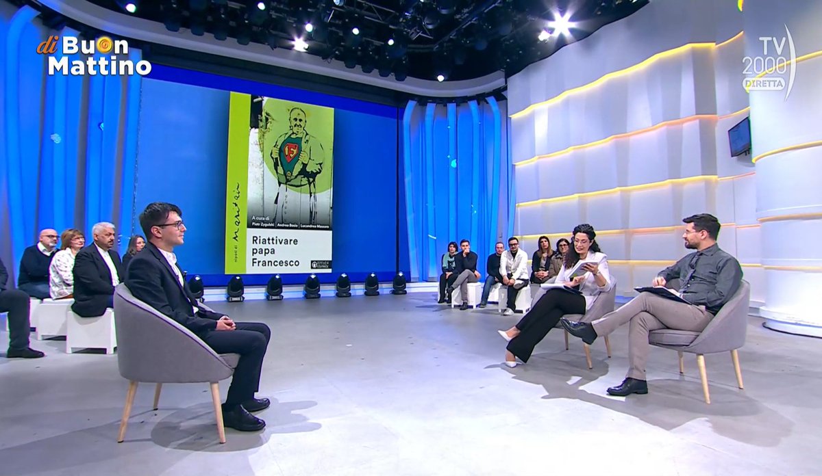 NipotiMaritain's tweet photo. Ieri a @dibuonmattino  su @TV2000it abbiamo presentato "Riattivare papa #Francesco" (@effata_editrice 2026) a cura di pio zyg, @AndreaNickBosio e @Jarluc 

Rivedi la puntata intera: https://t.co/Uv0Xnvp3qh (dal min 8:10)

#papafrancesco #chiesa #papa https://t.co/DXHKNFg0RH
