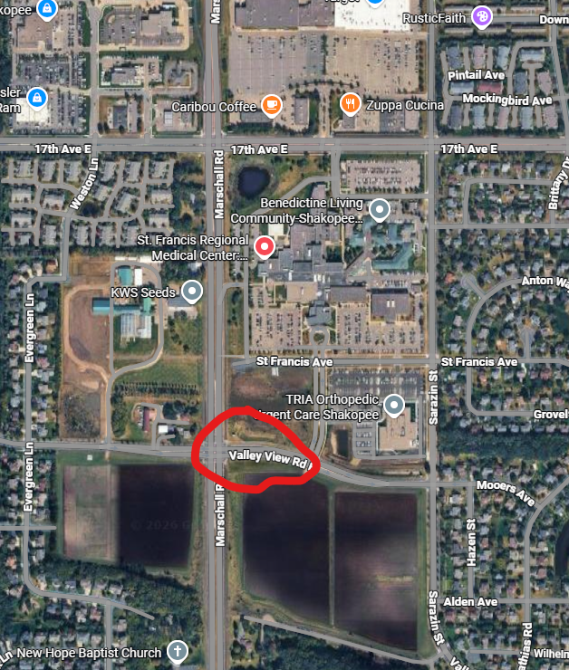 ScottCountyMN's tweet photo. Weather permitting, tomorrow Scott County traffic staff will be replacing a damaged traffic signal cabinet at the CH17/Valley View Rd intersection in Shakopee. This work is expected to take four hours. While the work is performed, the traffic signal will be taken out of service. https://t.co/2FCz0mHnEW