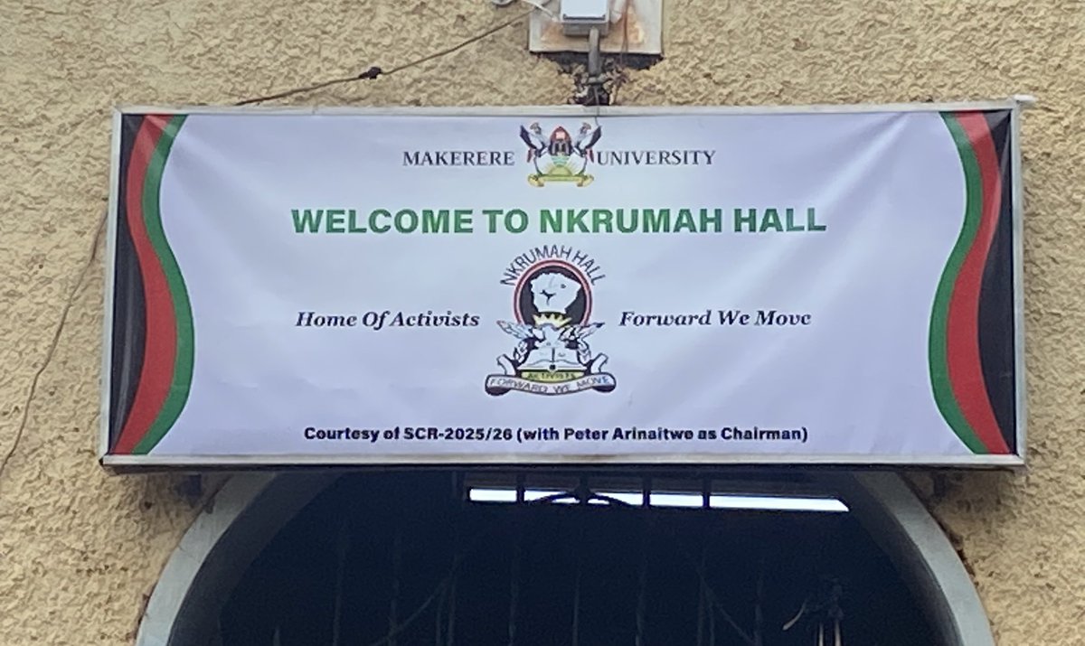 nkrumah_hall's tweet photo. The entrance to the Great land of Osagyefo has a new look. Thanks to the Nkrumah Hall SCR 2025/26🫡 https://t.co/Td8fzCrQ52
