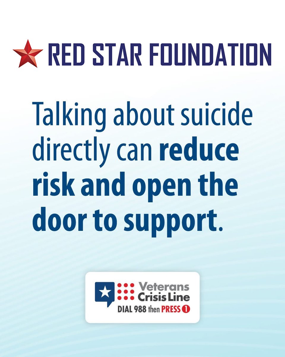 RedStarSuicides's tweet photo. Don’t be afraid to ask. Don’t be afraid to listen.

Your voice could save a life. 

#SuicidePrevention #EndTheStigma #MentalHealthAwareness #YouAreNotAlone  #StartTheConversation #SaveLives #VeteranSupport #SupportOurHeroes #AllHandsOnDeck  #RedsStarFoundation https://t.co/eCRiIVr2Hy