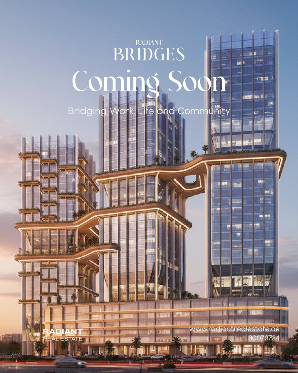 Radiantuae's tweet photo. Something new is taking shape on Al Reem Island.
A destination where life, work, and lifestyle come together — coming soon.

https://t.co/eVm9qv3gi1

Radiant Bridges Towers
Bridging Life &amp; Work https://t.co/KXrVjcaUDl