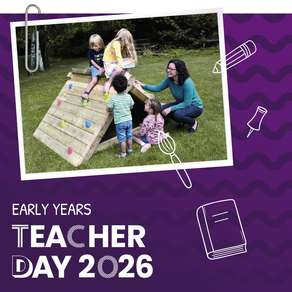Sovereign_Play's tweet photo. Happy National Early Years Teacher Day.

We’re proud to work alongside nurseries to create engaging outdoor play environments that support their incredible work every day.

#EarlyYears #OutdoorPlay #LearningThroughPlay #EYFS https://t.co/84sUbdAjXQ