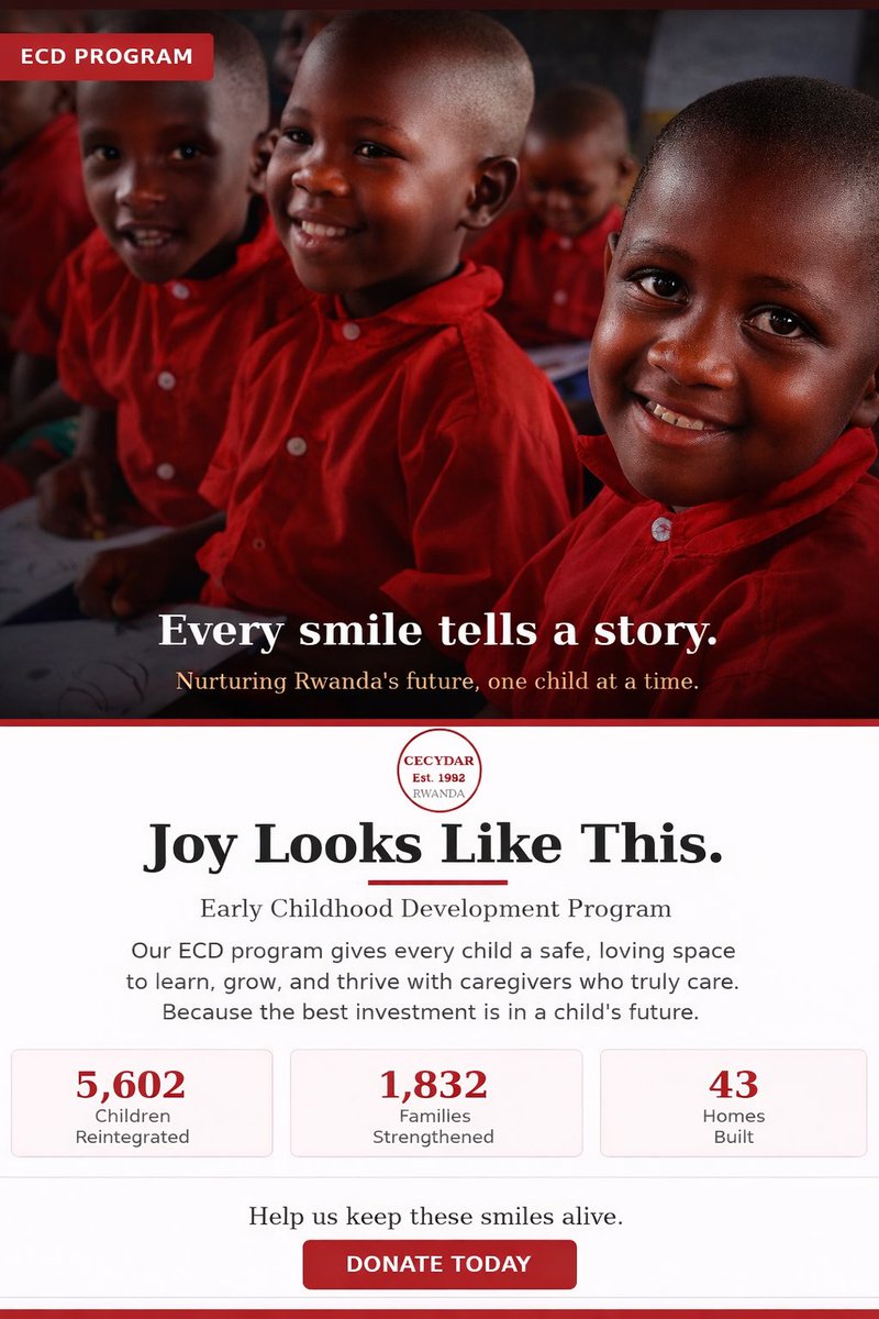 cecydar1's tweet image. Laughter, love, and togetherness are at the heart of our ECD program at CECYDAR.
Every smile shows that when children are cared for, they grow and do well.

#CECYDAR #ECD #EveryChildMatters #Rwanda #HopeAndJoy