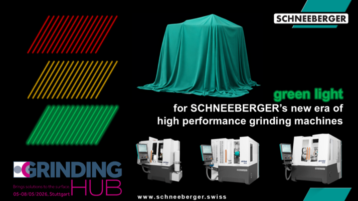 EYDOTechnology's tweet photo. Comienza una nueva era de rectificado de alto rendimiento con SCHNEEBERGER
Únase al lanzamiento mundial de la nueva generación de Norma en GrindingHub 2026. Visítenos en el pabellón 9, stand C40, en GrindingHub, Stuttgart, Alemania, del 5 al 8 de mayo de 2026. https://t.co/9xfczfWFYw