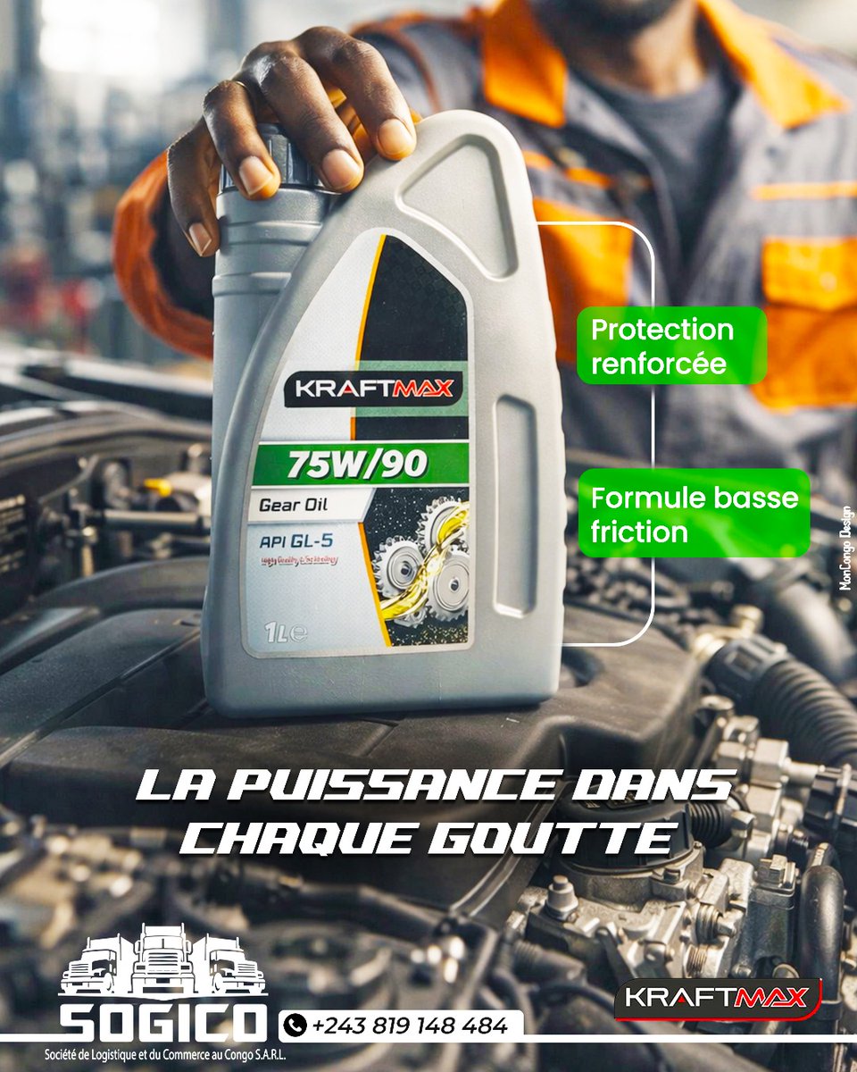 Kraftmax protège votre moteur pour une performance durable

Lubrification propre, usure réduite et efficacité maximale.

+243 819 148 484