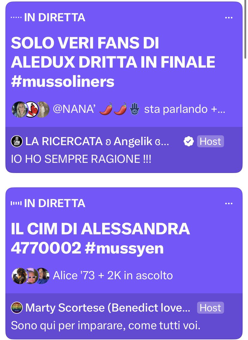 questa cosa che la maggior parte degli user del twitter reality è unanime per la mussolini finalista mi fa crepare, non siamo mai stati tanto uniti ❤️‍🩹