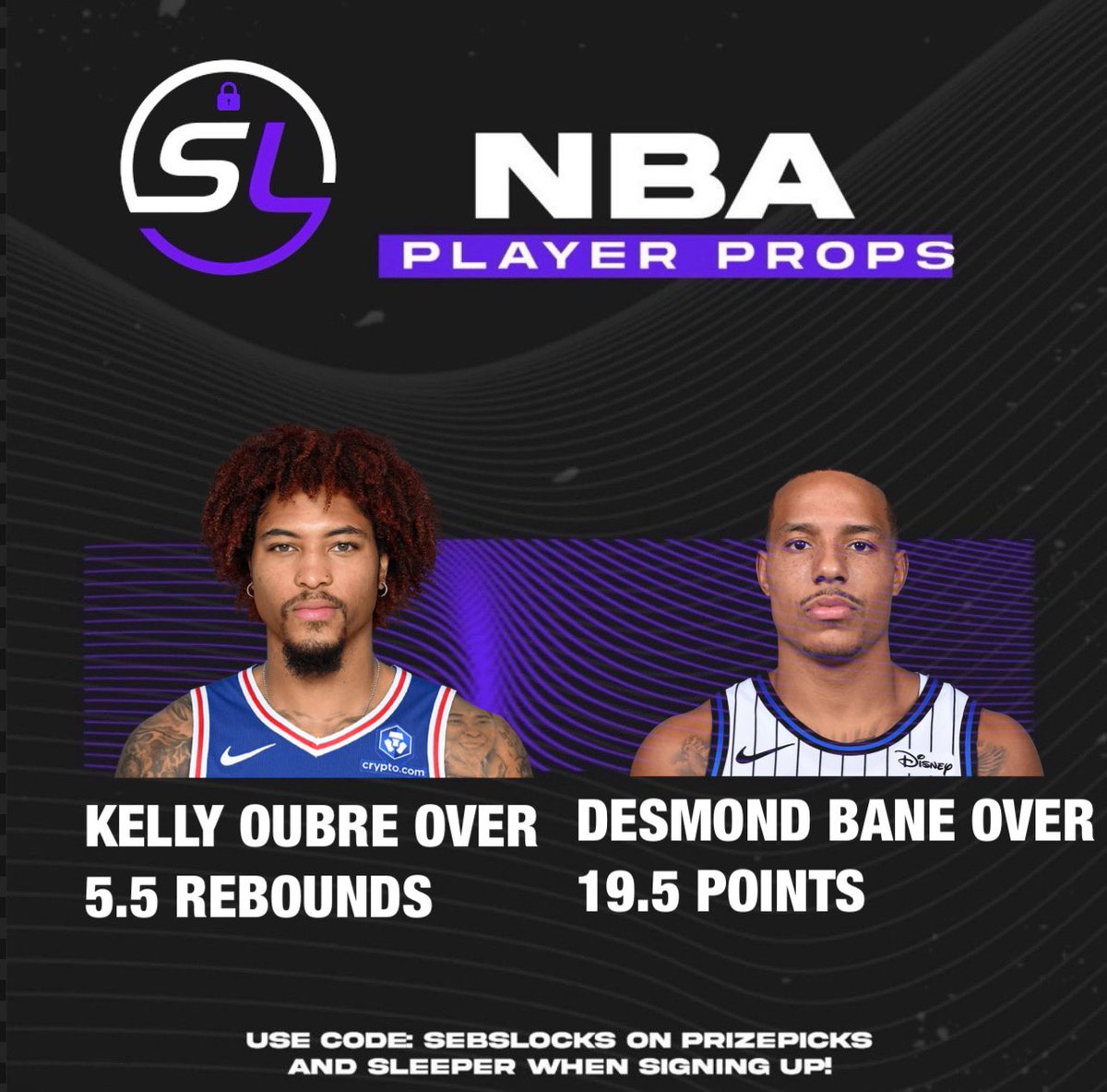 SebsLocks's tweet image. LETS KEEP THE WIN STREAK GOING 💵 
MORE NBA PLAY IN GAMES TONIGHT 
COMMENT 🍀 IF TAILING 
🔥🔥🔥
#nba #sixers #magic #bane #oubre #draftkings #prizepicks #sleeper #bets #picks #playerprops