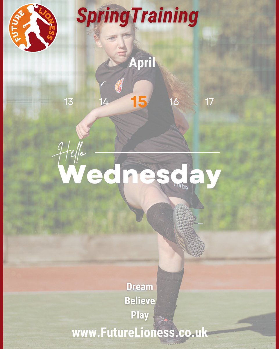 𝙎𝙥𝙧𝙞𝙣𝙜𝙞𝙣𝙜 𝙞𝙣𝙩𝙤 𝙖𝙘𝙩𝙞𝙤𝙣 ⚽🦁

Today is the first day of our spring training block! Hopefully the ☀️will be back with us soon 🤞

The coaches can't wait to see everyone this evening – These girls CAN!

Ps. Details of our May half term camp – coming soon 👀