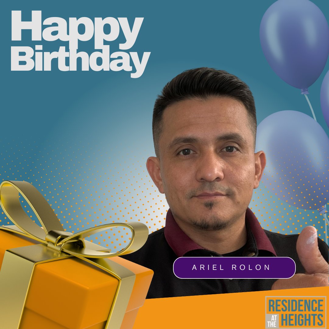 ResidenceHeigh1's tweet image. Join us in wishing Ariel a very Happy Birthday! 🎉
Thank you for all the hard work you do behind the scenes to keep our community in great shape. Enjoy your special day—you deserve it! 🎂🎁

#BirthdayCheers #TeamSpotlight #MaintenanceTeam #WorkFamily #Celebrate