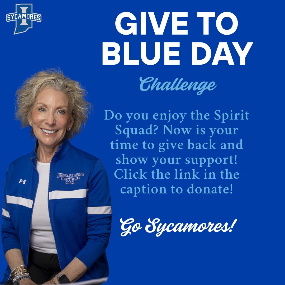 TammySchaffer's tweet photo. My challenge goes out to everyone who’s ever supported the Spirit Squad 🤍

I challenge you to give back with a $15 donation and help continue something so special ✨
Every bit of support means more than you know.
@IndStSpirit 
#GiveToBlue26
#MarchOn https://t.co/5TWtIHazmY