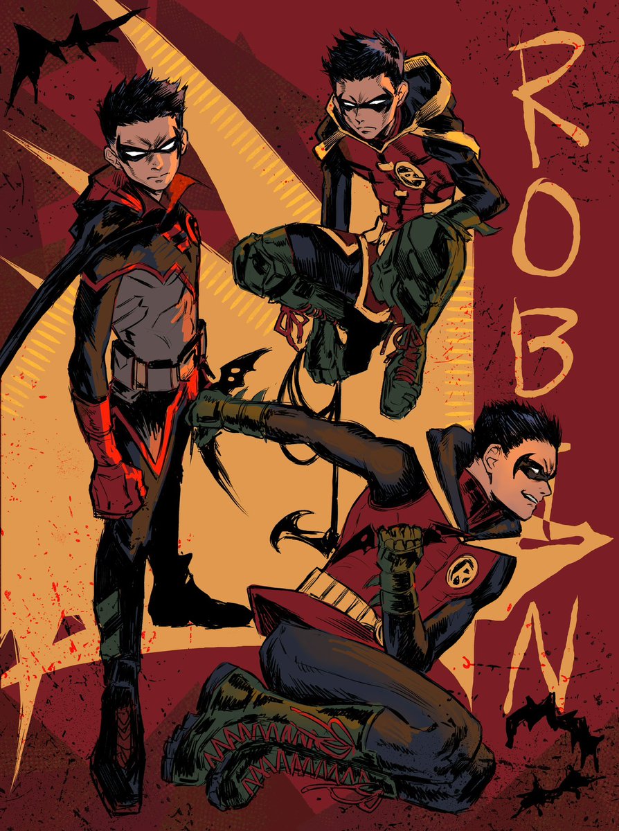 wolfie_wooff's tweet photo. Damian study (inspired by Jimenez &amp; Gleason) #DamianWayne https://t.co/KXw9G4uLdv