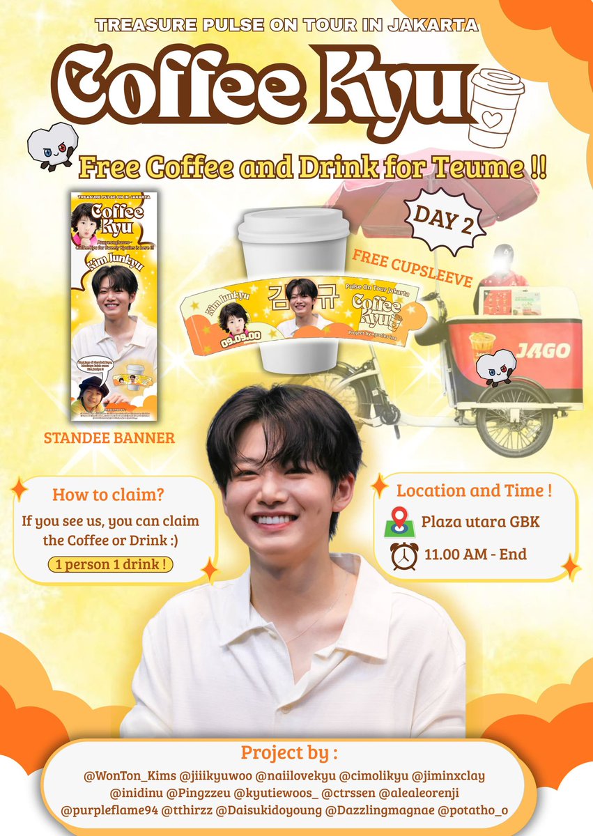 Find Your Coffee Kyu🥤

Recharge your energy with Coffee Kyu 🙌🏻

📍Plaza Utara GBK 
🗓️ 26 April 2026
⏰ 11.00 WIB - Habis

#JunkyuJAGOnyakopi 
#NgopiBarengJunkyu
#PULSEONinJAKARTA