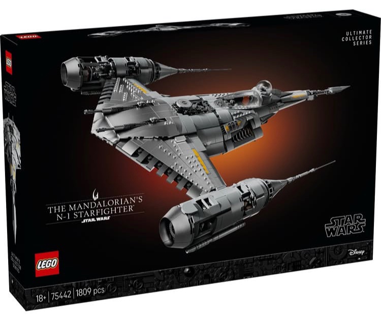 BlogsBrick's tweet image. Lego Star Wars:  UCS The Mandalorian’s N-1 Starfighter officially revealed! 

1809 Pieces / $249.99 / £229.99 / 1st May 2026

#Lego #Legonews #Legoleaks #StarWars #LegoStarWars