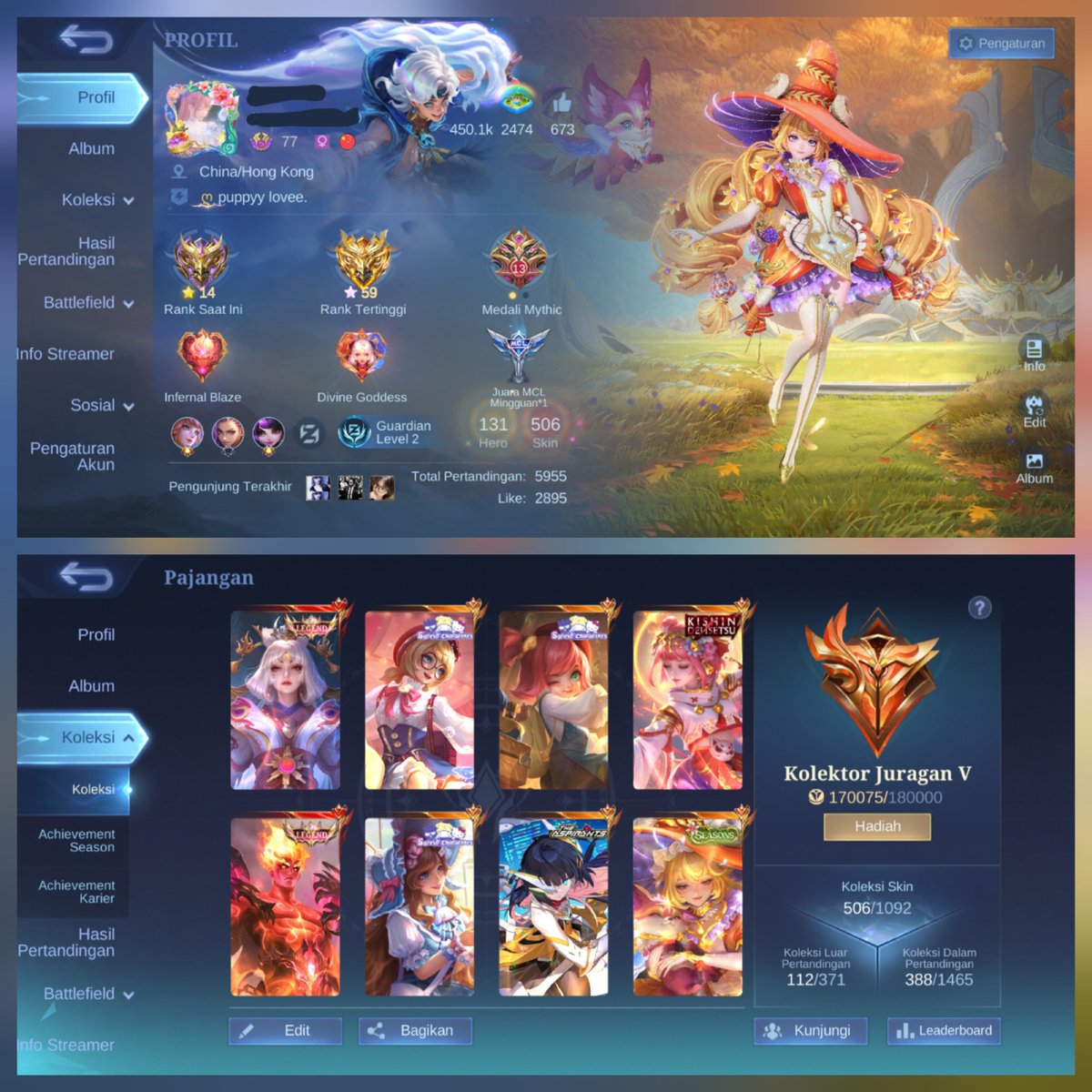 joyychii_'s tweet photo. wts akun ml bekas pribadi pemakaian cewe anti hb karena bekas pribadi, price boleh ajuin ya. #akunml #ml https://t.co/B4LgYVMhyU