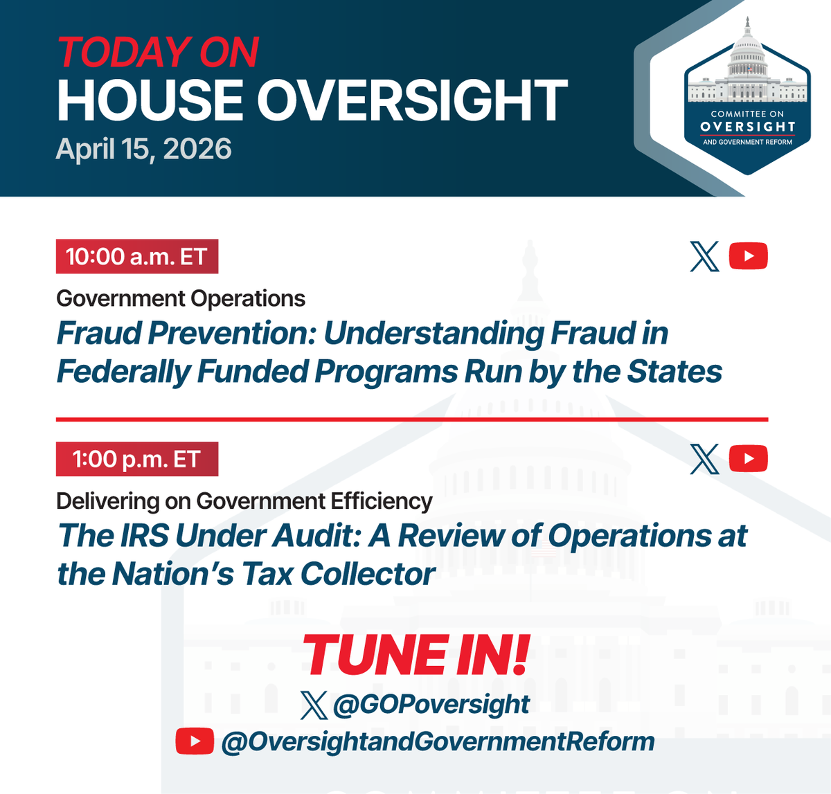 Oversight Committee tweet media