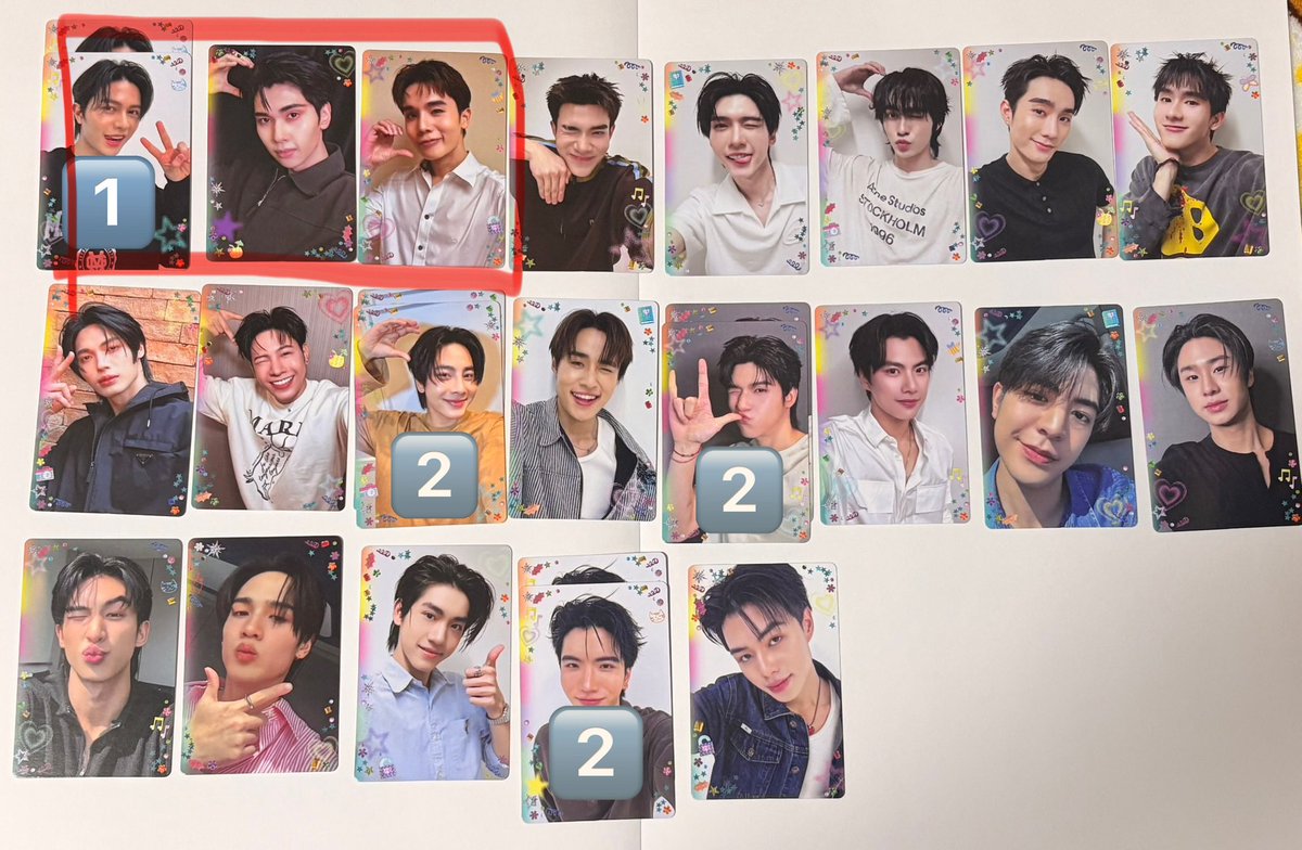 zzz1tn's tweet image. トレカの交換・買取お願いします🙇

【譲】写真

【求】同種Perth または🌸Perth(1枚)
赤枠以外買取可(🇹🇭¥200、🇯🇵¥500)

※👑はシクレ同種PerthSanta

郵送(送料¥110)または5/9タイフェス(予定)にて

お気軽にご連絡お願い致します。
⚠️Japanese only

#GMMTVPOPUPSTOREINTOKYO2026
#GMMTVFANIVAL2026