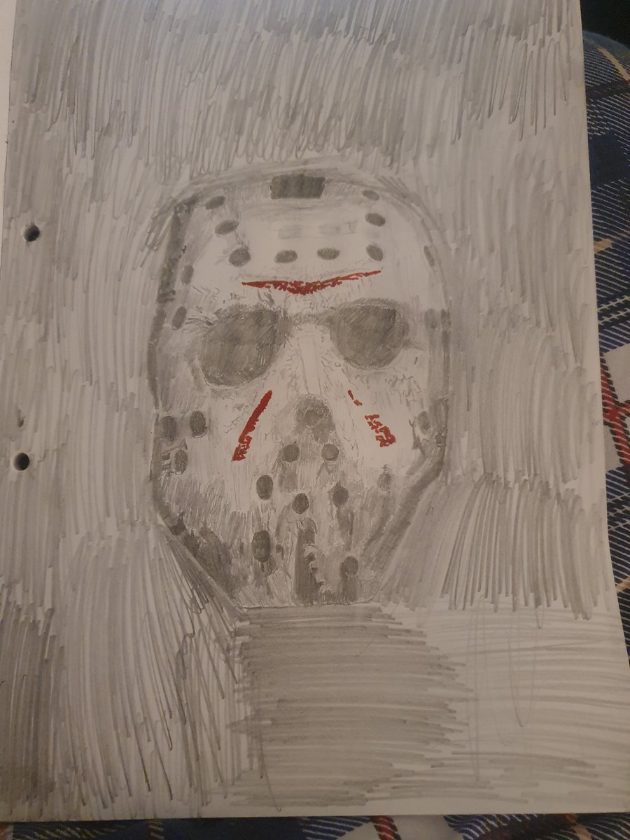 MrNobody1869's tweet image. And finally, last but not least...
I decided to draw Jason Vorhees (2010 version). I sort of also could relate to his struggle of getting bullied when he was 8 years old which is why hes my favorite slasher. #horror #fridaythe13th #jasonvorhees #art #drawing #horrorart #darkart