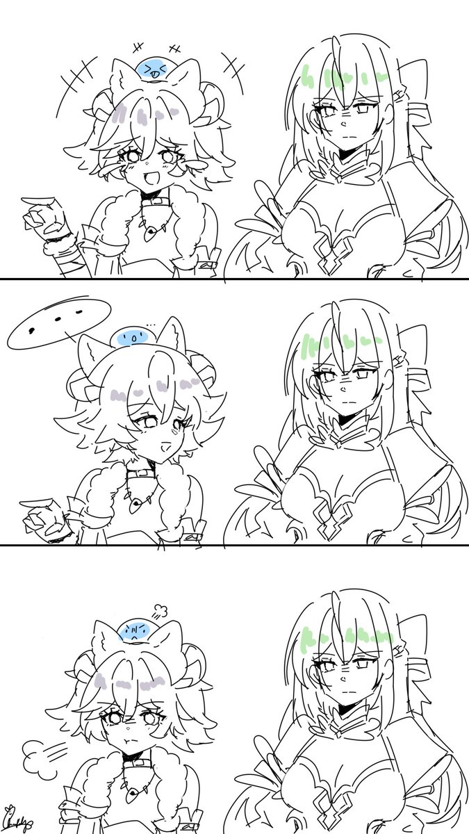 cheriikoko's tweet photo. Silvie likes to follow her best friend Lorraine 

#GrandArchive #GATCG #GrandArchiveTCG https://t.co/1nnnfhcTE7