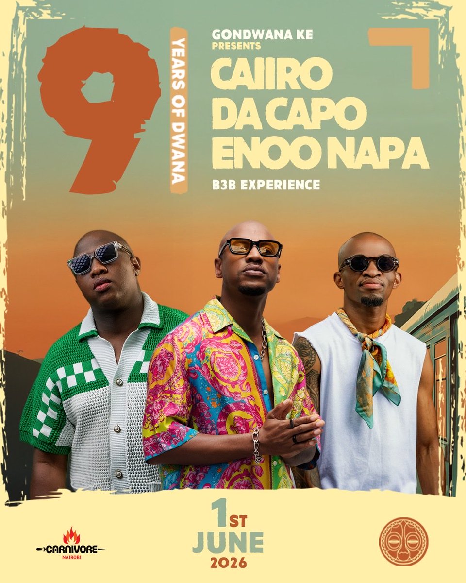 gondwana_Ke's tweet photo. #PeopleOfDwana Tickets to our #9YearsOfDwana are now LIVE! Link below + @MookhAfrica ONLY!  We are on the #RoadTo9Years 🦒 

🎟️: https://t.co/sM2KmEcftf https://t.co/Aa5PiMKciN