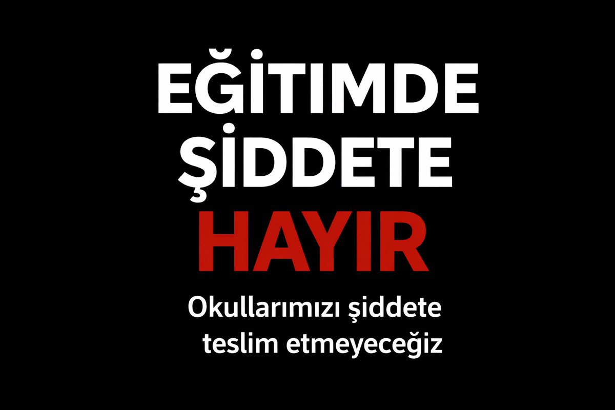 EĞİTİMDE ŞİDDETE HAYIR ✋🏻

#EgitimdeŞiddeteHayır