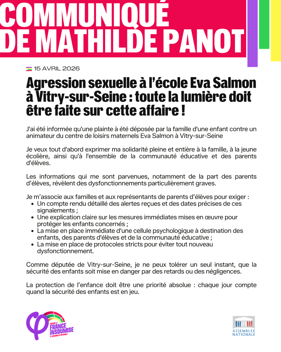 Mathilde Panot tweet media