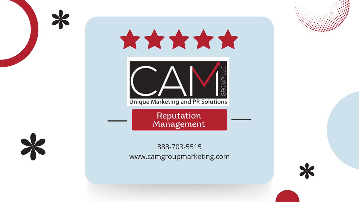 CAM_Group_LLC's tweet photo. What's the first thing customers do before buying? Check your reviews. Don't let negative feedback cost you sales — CAM Group has you covered. 

Call us today at 888-703-5515! 
Visit: https://t.co/hOUCJiegrj https://t.co/47P7lLuXPJ