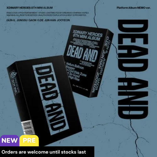 hanulservices's tweet image. [PRE-ORDER] 🛒
Xdinary Heroes - 8th Mini Album [DEAD AND] (Platform ver.) 
📅 RD: 2026-04-17 
💸 1 ea+ : P605
🔥 5 ea+ : P490 (Bulk rate!)

🚢 ETA: 2~3wks (Sea)
📦 Direct Shipment | No need consol

​📝 Order : hanulservices.com/services/of

#wts #lfb #ph #go