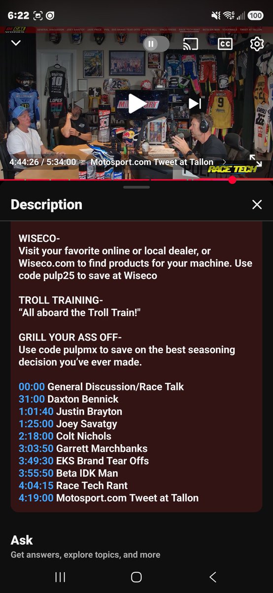 wheel4life's tweet photo. @imtravismarx @pulpmx  you gonna update your time stamps? https://t.co/84iqAQT2vo