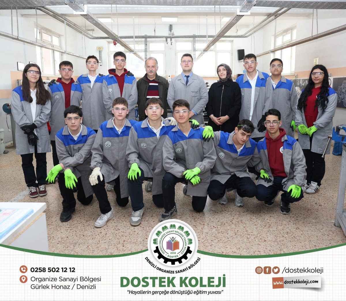 Okul-Veli-Öğrenci kaynaşmasını güçlendirmek amacıyla düzenlediğimiz “ÇOCUĞUMUN MESLEĞİNİ ÖĞRENİYORUM” etkinliğimizde; Otomasyon Teknolojileri Alanı öğrencilerimiz ebeveynleriyle birlikte Sıcaklık ile Motor Kontrol Devresi Yapımı, Testere ile Parça Kesimi ve Eğeleme işlemi yaptı.