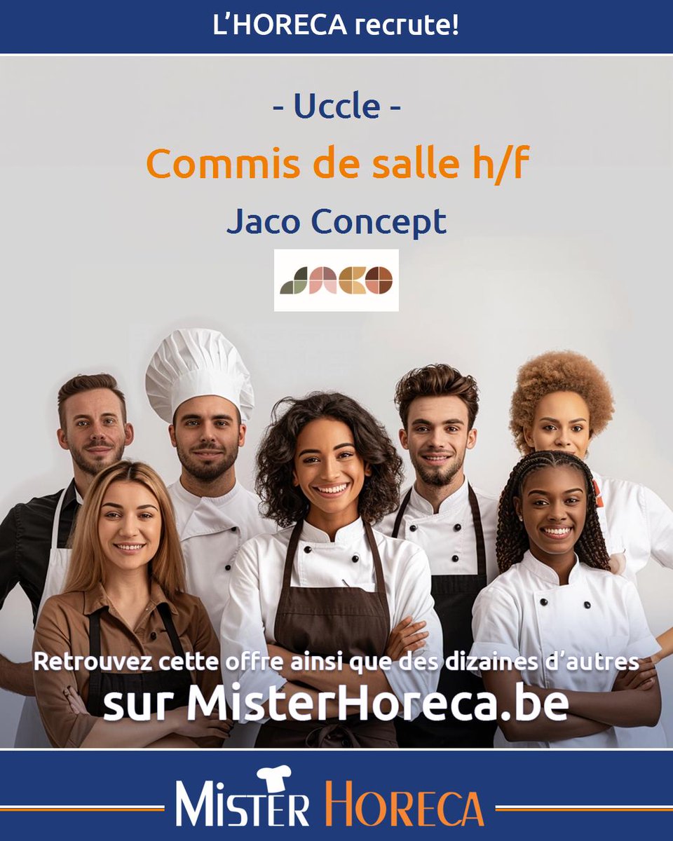 Emploi_Horeca's tweet image. #Emploi à #Uccle : #Commis de salle h/f

MisterHoreca.be/Offres-d-emplo…