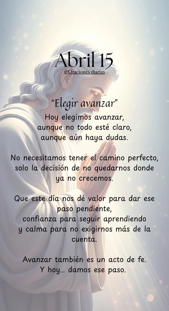 LilianaSnchez9's tweet image. #15deAbril 
Elegir avanzar 🙏🏻✝️

#gratitud #love #religion #BuenosDias