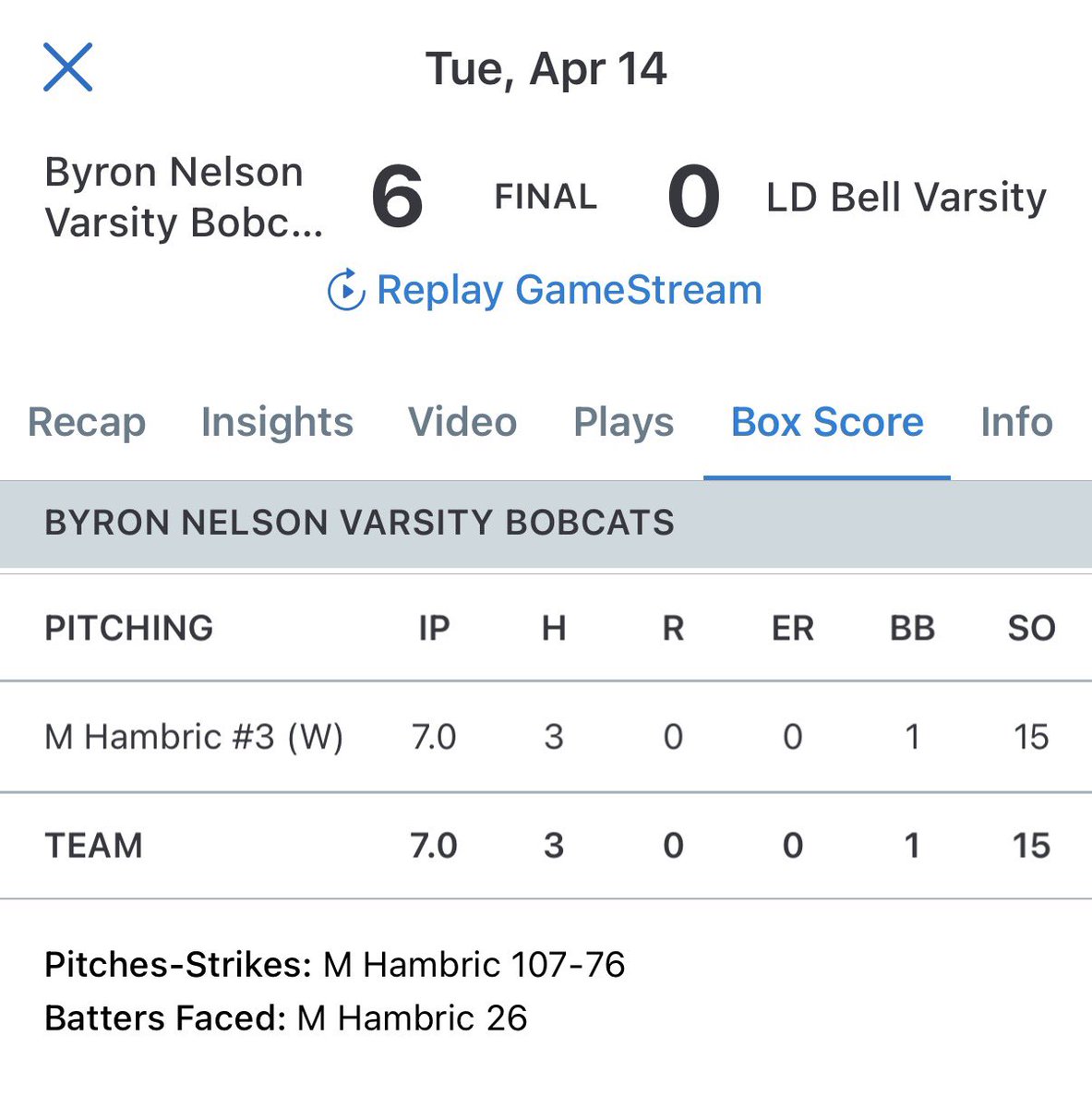 MeredithHambric's tweet photo. One for the record books!! 
29th win - NEW SCHOOL RECORD
100th career win for Coach Hadnot
100th career RBI @KayleeVien
15K’s in a game breaking my own record set earlier this season!!

AND playoff bound!!
As ALWAYS can’t do it without my amazing catcher who calls all the pitches! @courtneyj_83 

@16uTxGlory @SBRRetweets @BNHS_Softball @LineDsoftball @ExtraInningSB @LegacyLegendsS1 @d1fastpitch1 @D1Softball @DfwSho
@fastpitchwatch @Sports_Recruits @PrepSoftball @cedricc07734293 @winthenextpitch @TxHS_Softball
@MaxPreps @GMsportsmedia1 @Gosset41